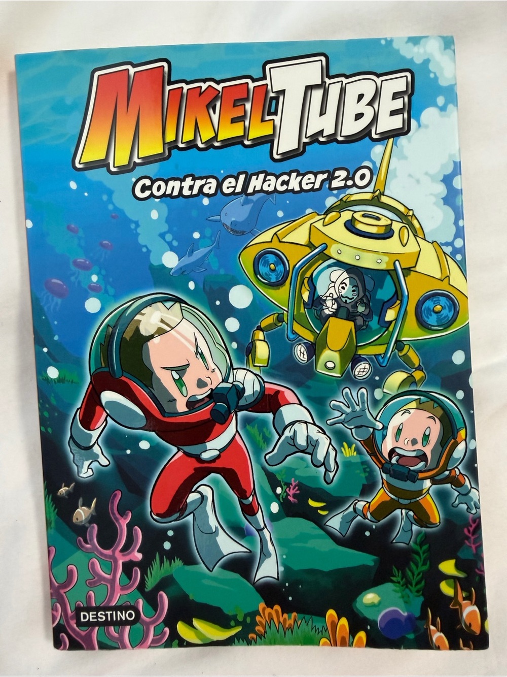 Contra el Hacker 2.0 - Kids Toy Book (Blue/Yellow)
